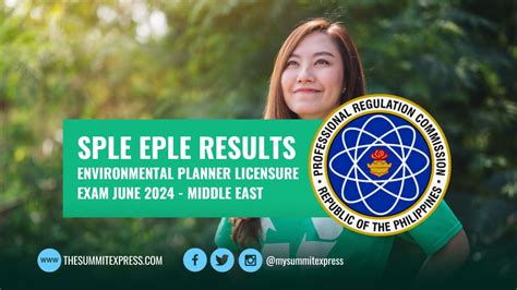 SPLE Result: June 2024 Environmental Planner board exam .
